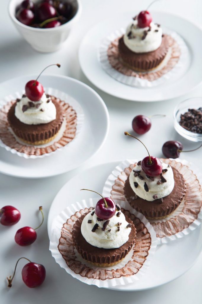 Chocolate Cherry Protein Cheesecake