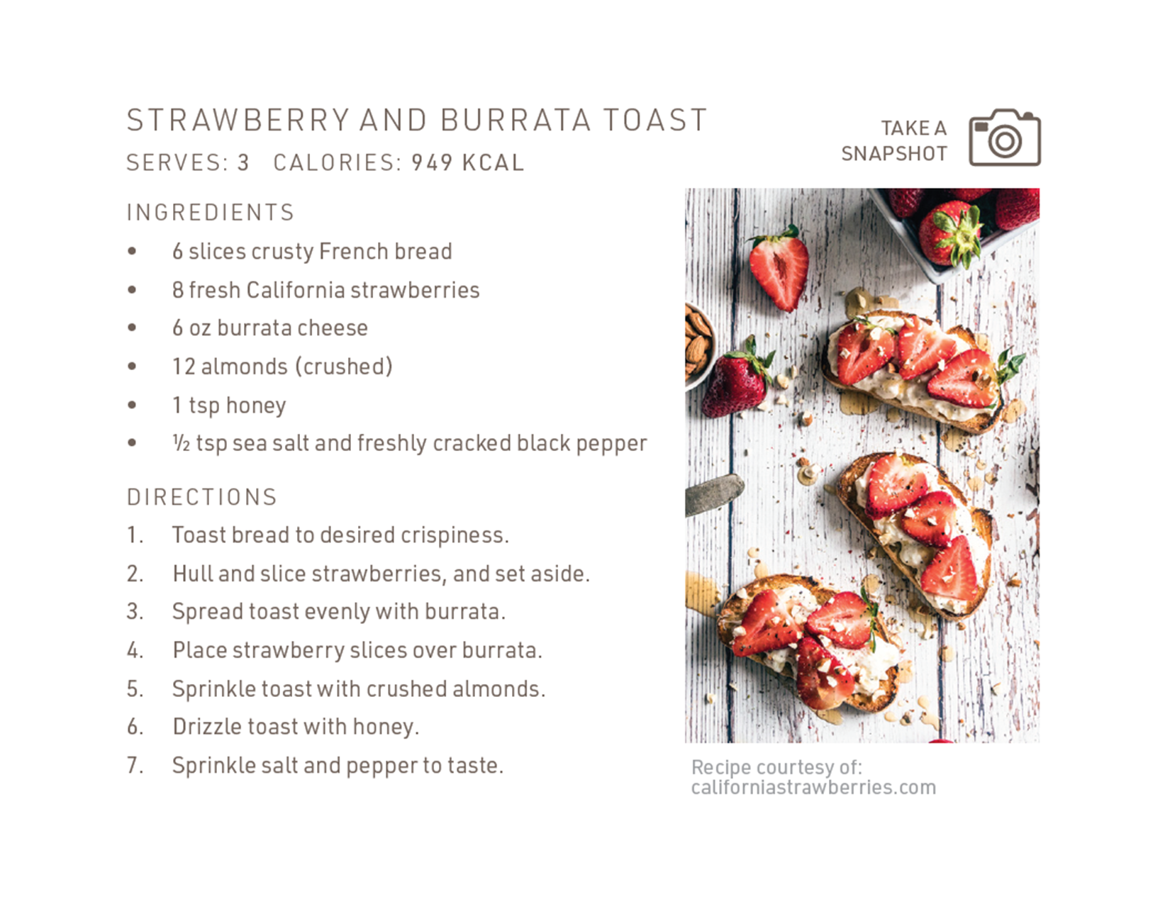 Strawberry Burrata Toast